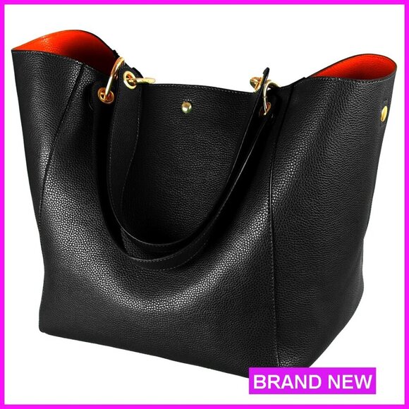 Handbags - Large Work Tote Bag Vegan Leather Crossbody Purse Travel Designer Handbag